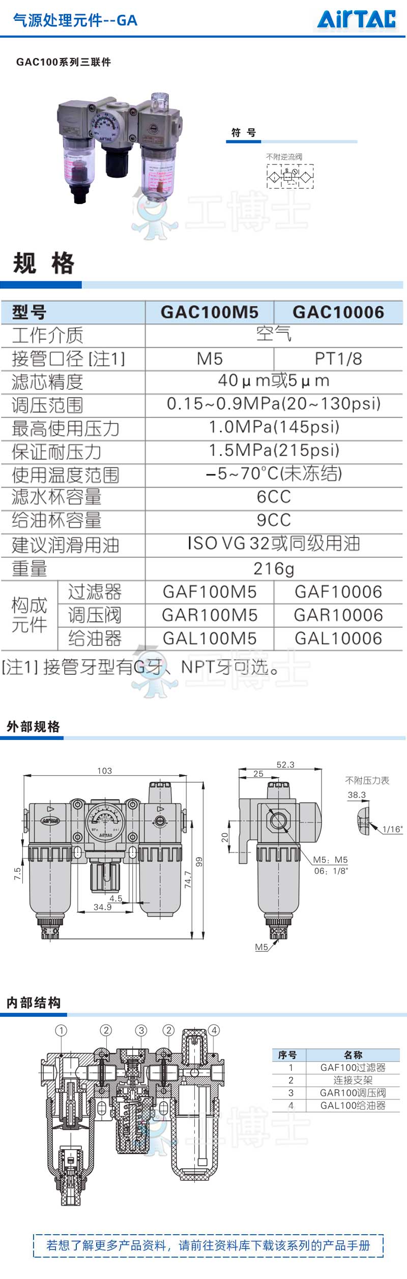 气源处理元件--GA